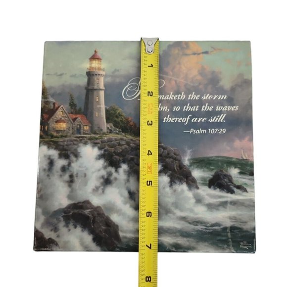 Vtg Thomas Kinkade Nesting Boxes Set Painter Of Light Amcal Scripture Lighthouse - Picture 12 of 14